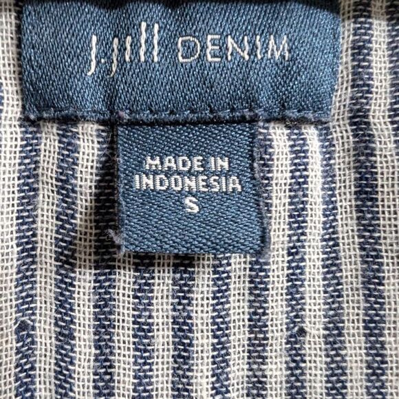 Cotton gauze plaid airy button down tunic shirt size s - Picture 4 of 12